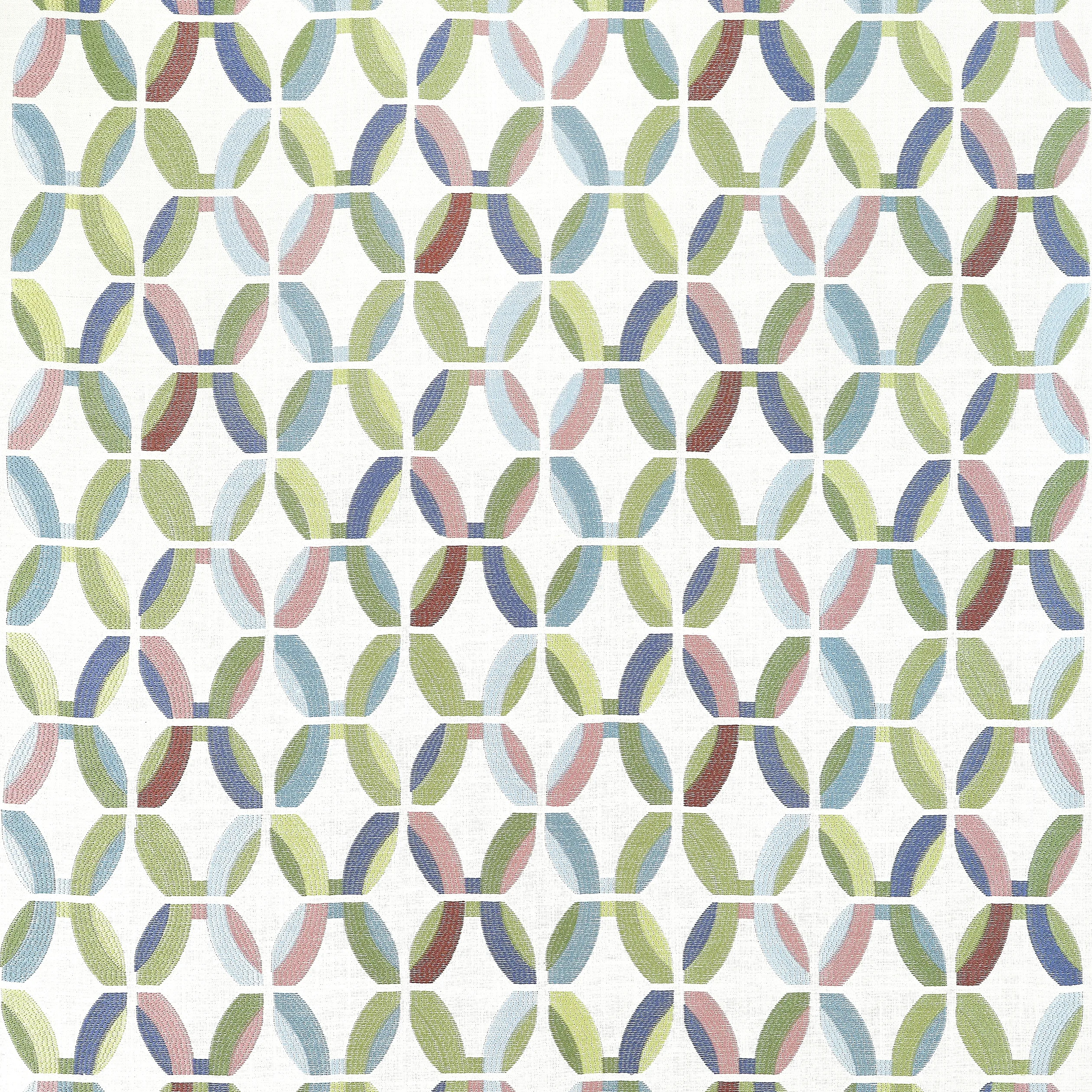Thibaut Passageway Embroidery in Lavender and Green (W745001)