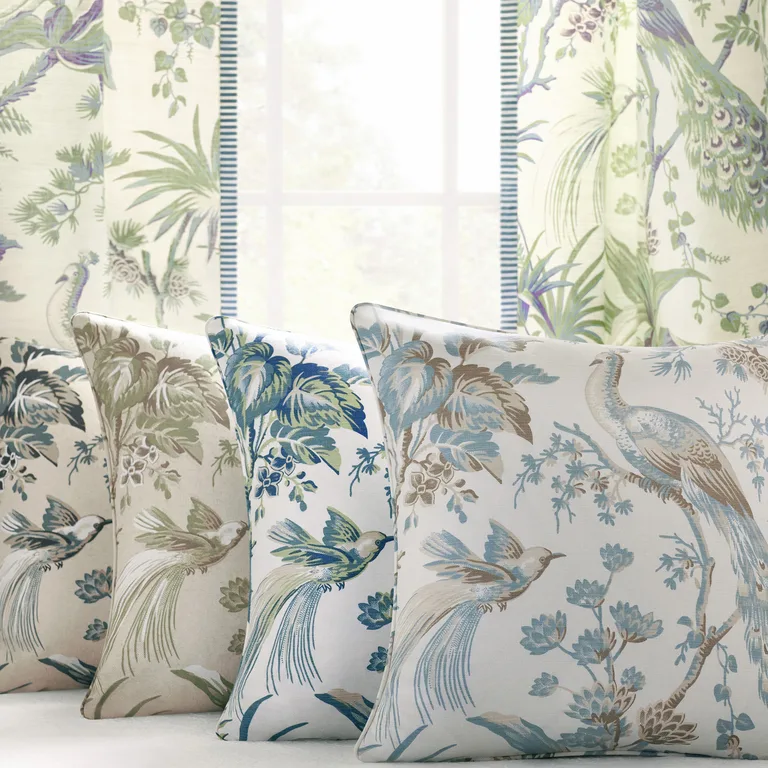 Anna French Peacock Toile in Blue and Green (AF57830)