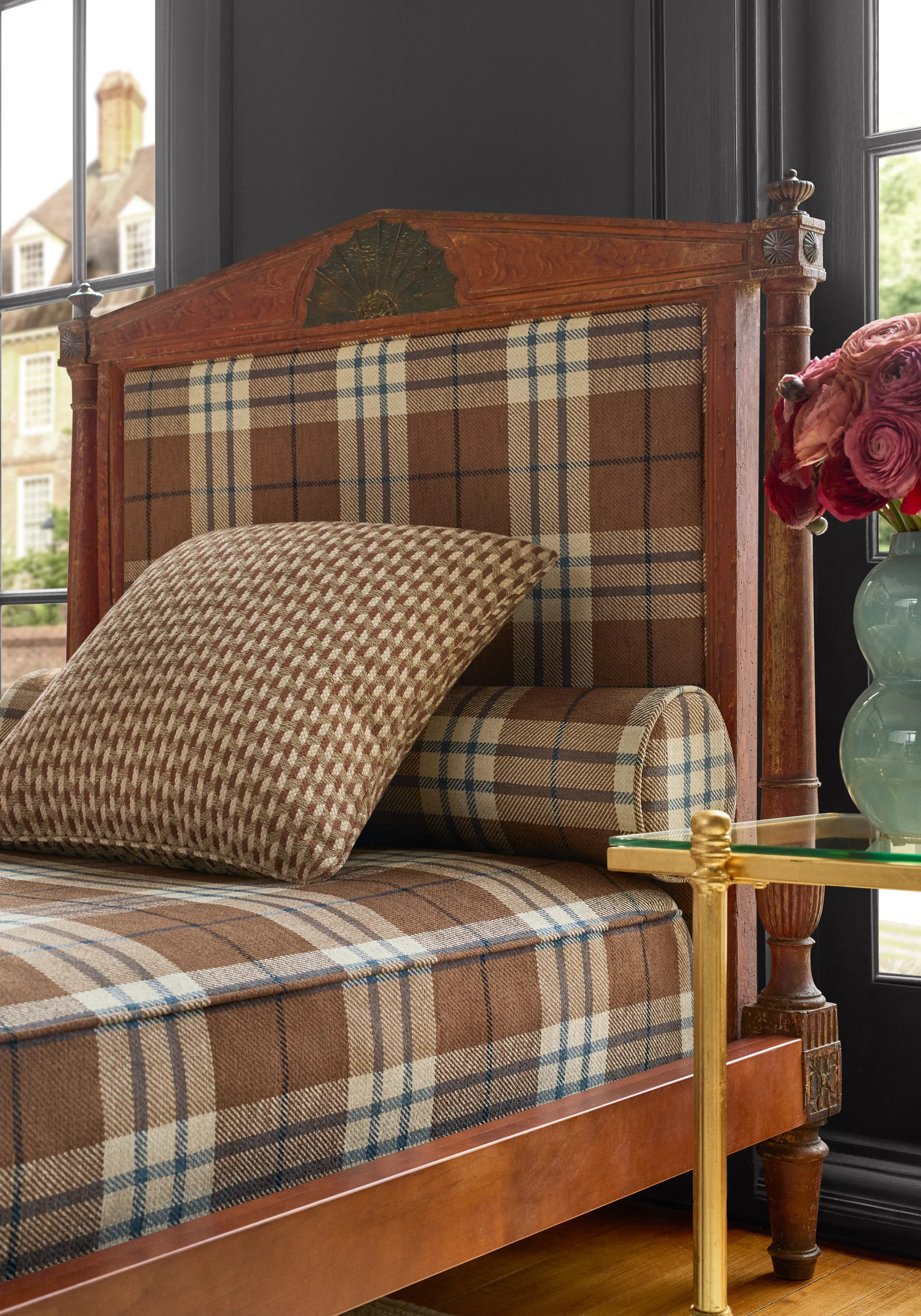 Thibaut Percival Plaid in Sienna (W711330)