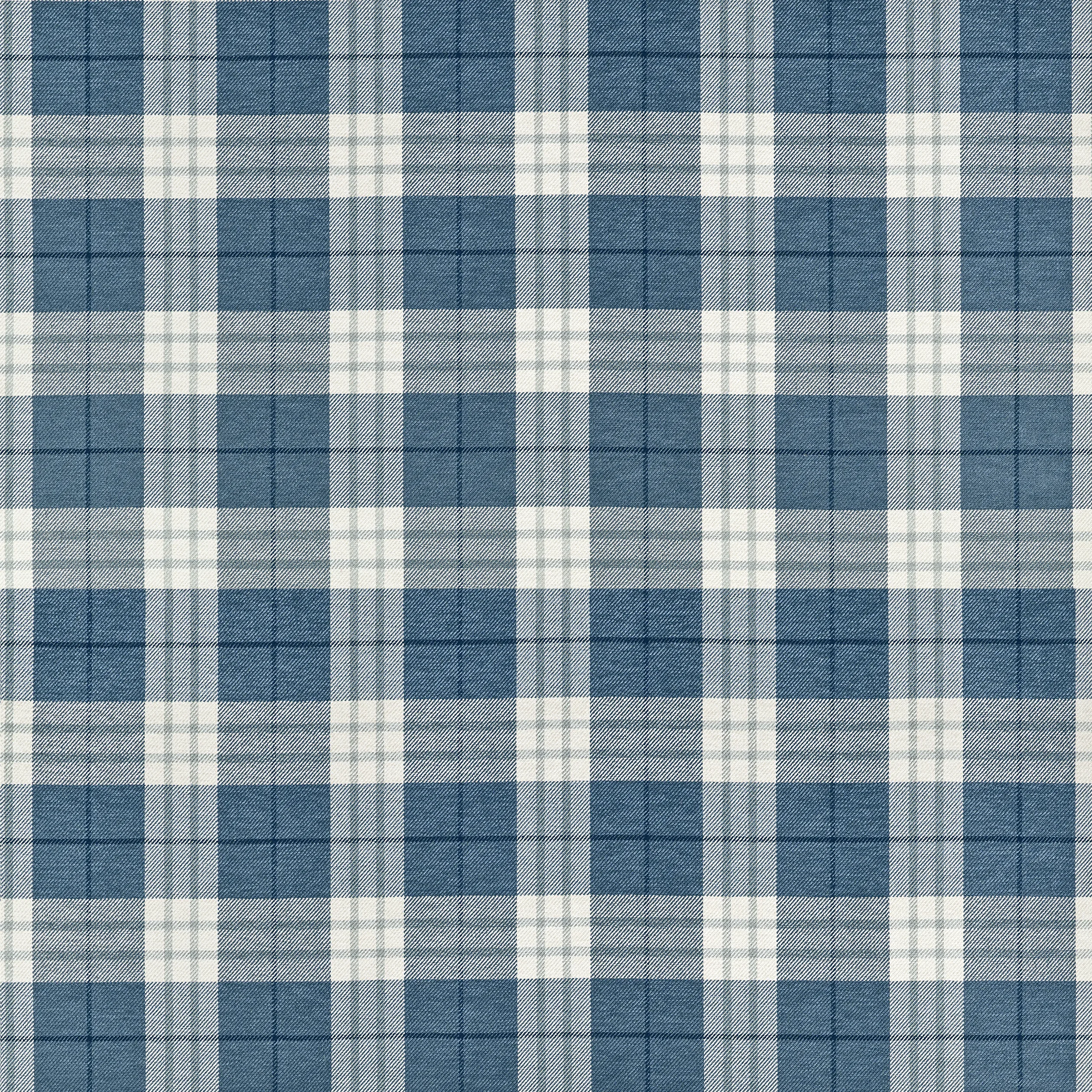 Thibaut Percival Plaid in True Blue (W711329)