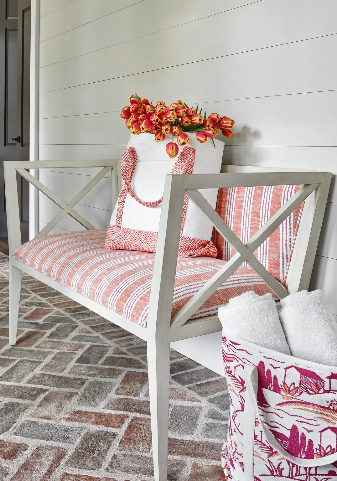 Thibaut Pixie in Coral and Peony (W73461)