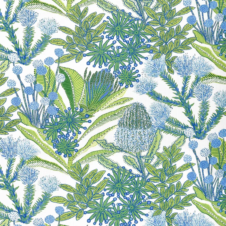 Thibaut Protea Print in Kiwi (F81765)