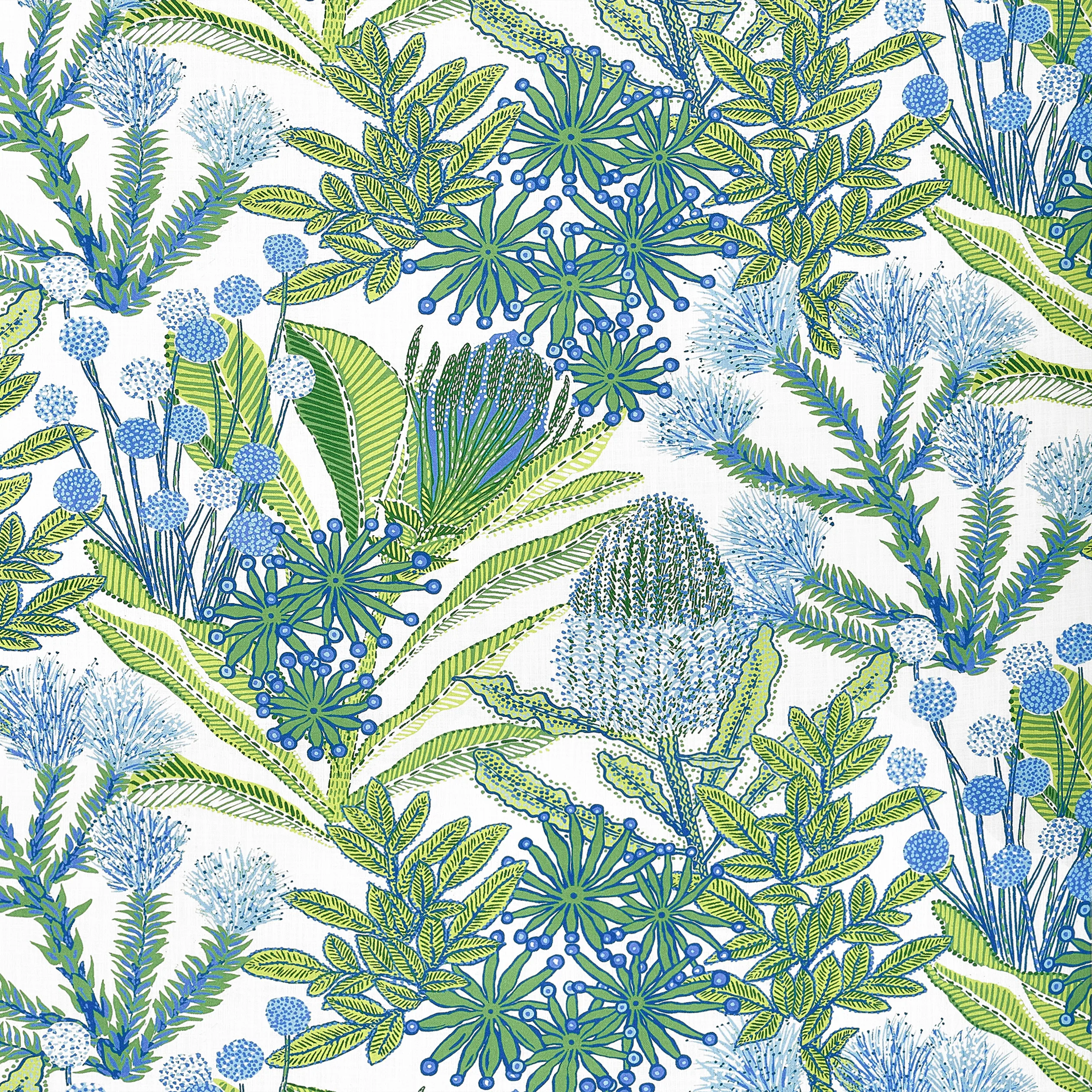Thibaut Protea Print in Kiwi (F81765)