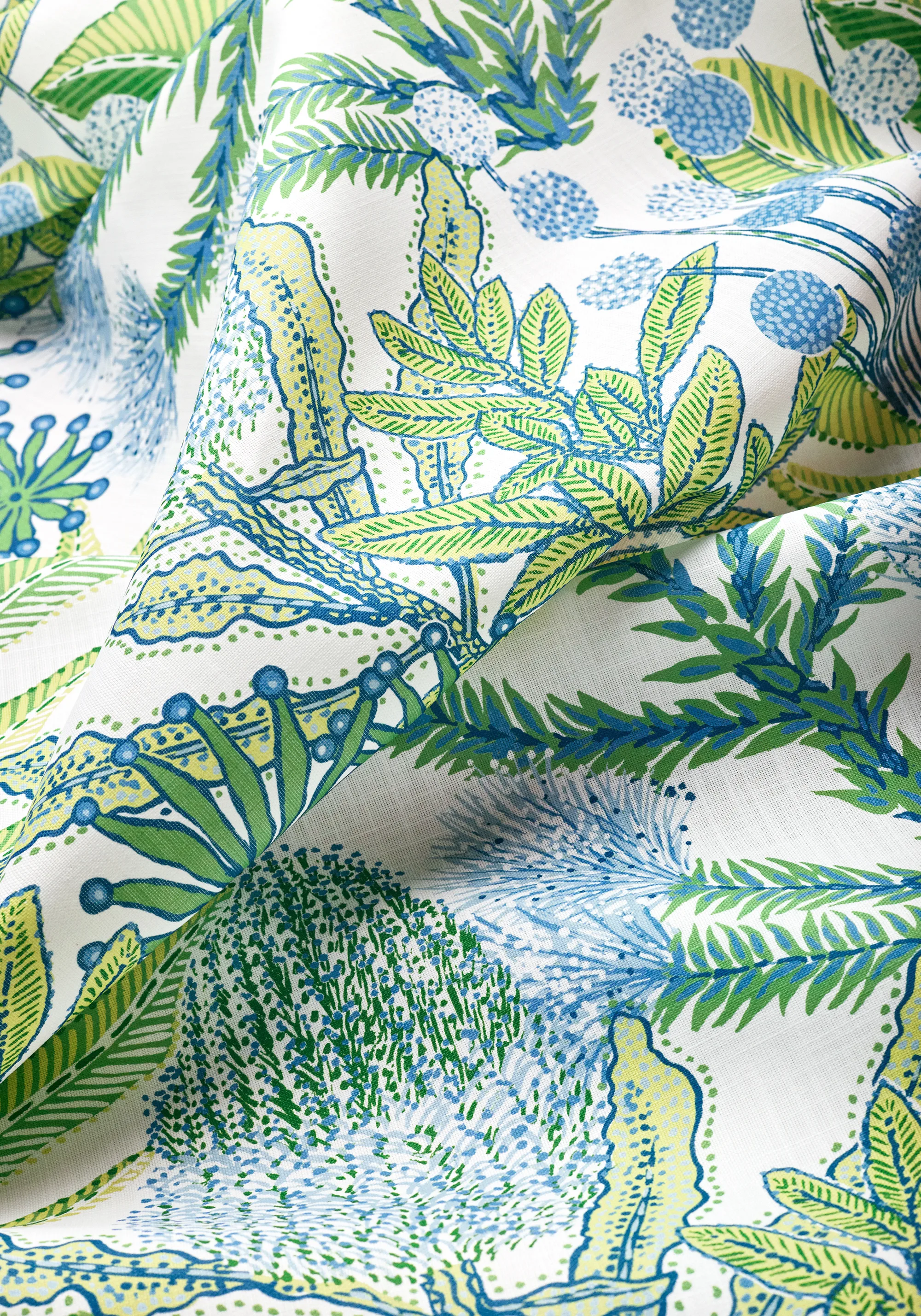 Thibaut Protea Print in Kiwi (F81765)