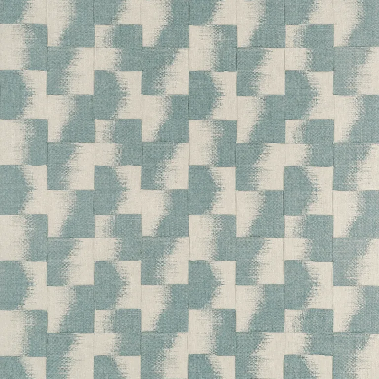 Thibaut Raffia Squares in Mineral (F924429)
