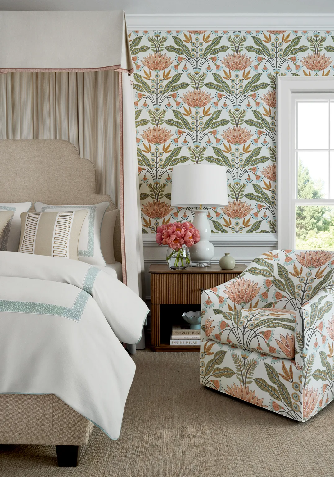 Thibaut Raritan Line Embroidery in Beige (W714632)