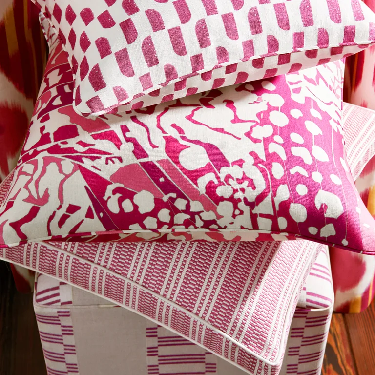 Anna French Reed Stripe in Fuchsia (AW9849)