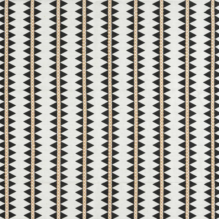 Thibaut Reno Stripe Embroidery in Black (W713240)