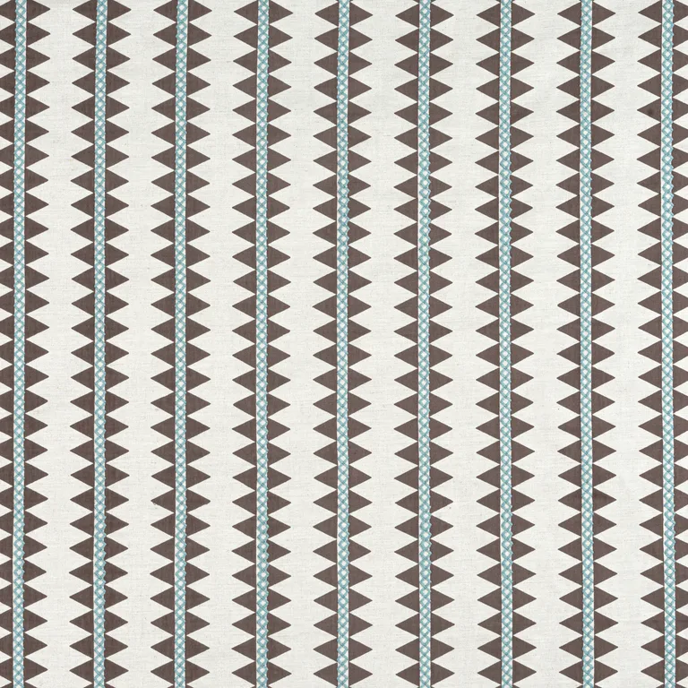 Thibaut Reno Stripe Embroidery in Brown (W713246)