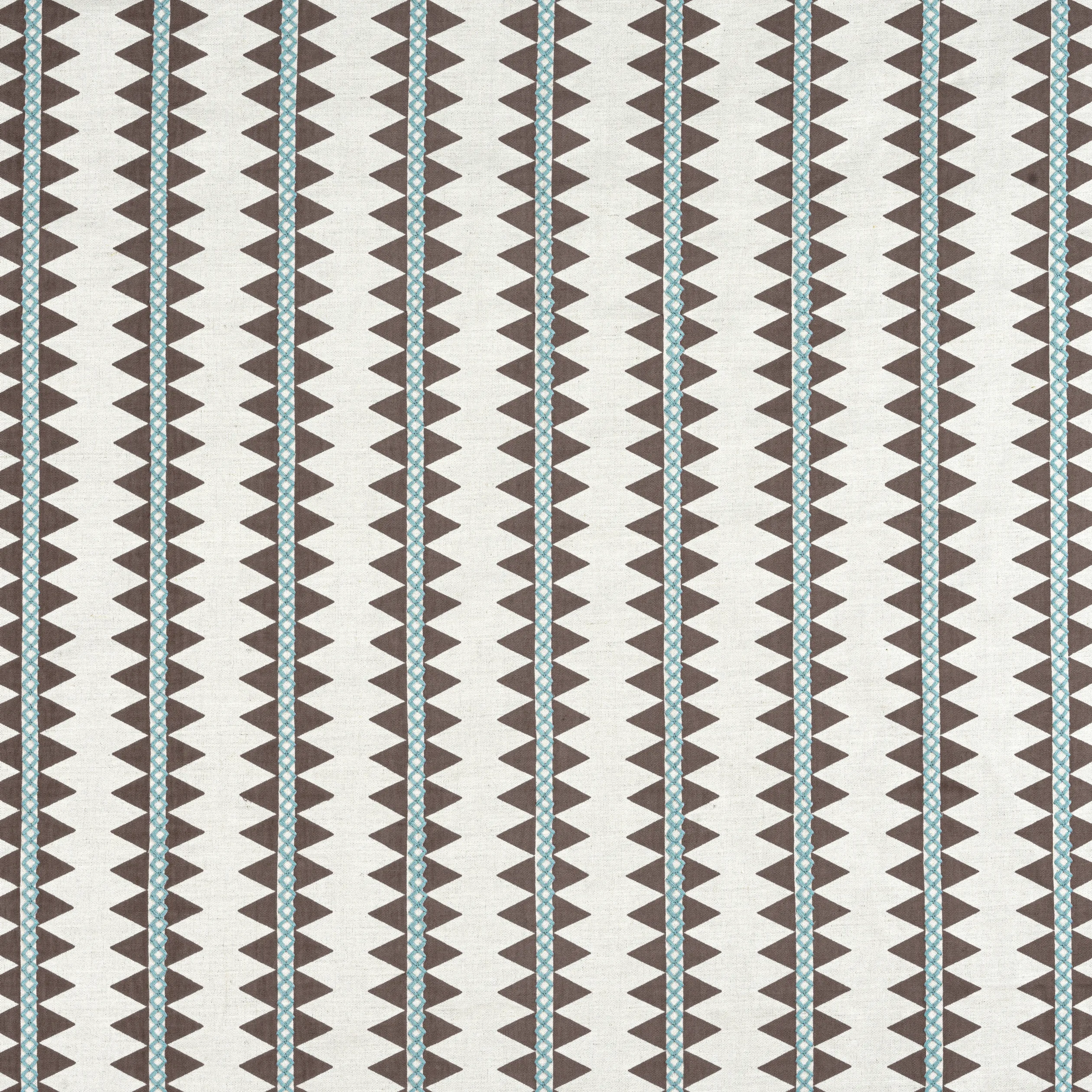 Thibaut Reno Stripe Embroidery in Brown (W713246)