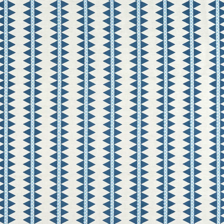 Thibaut Reno Stripe Embroidery in Navy (W713244)