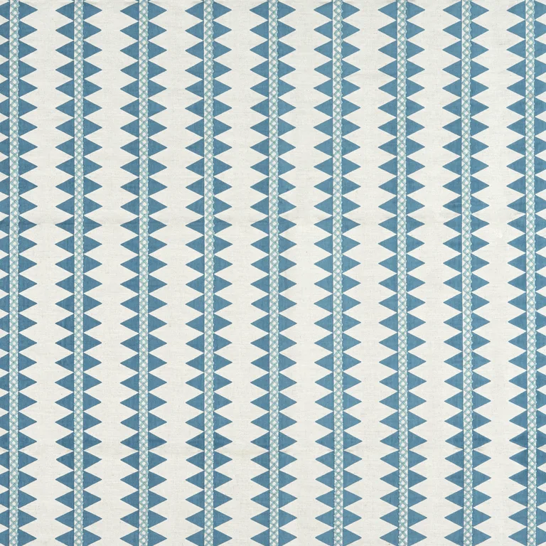 Thibaut Reno Stripe Embroidery in Teal (W713243)