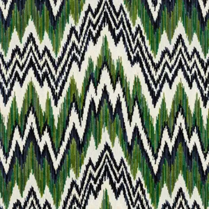 Thibaut Rhythm Velvet in Emerald and Navy (W72817)