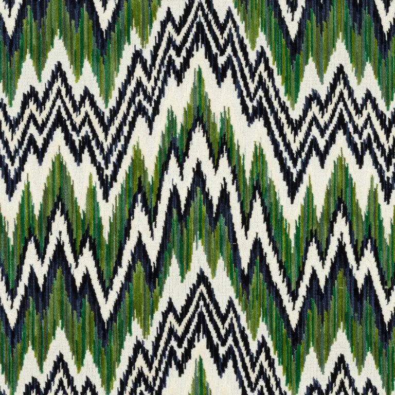 Thibaut Rhythm Velvet in Emerald and Navy (W72817)