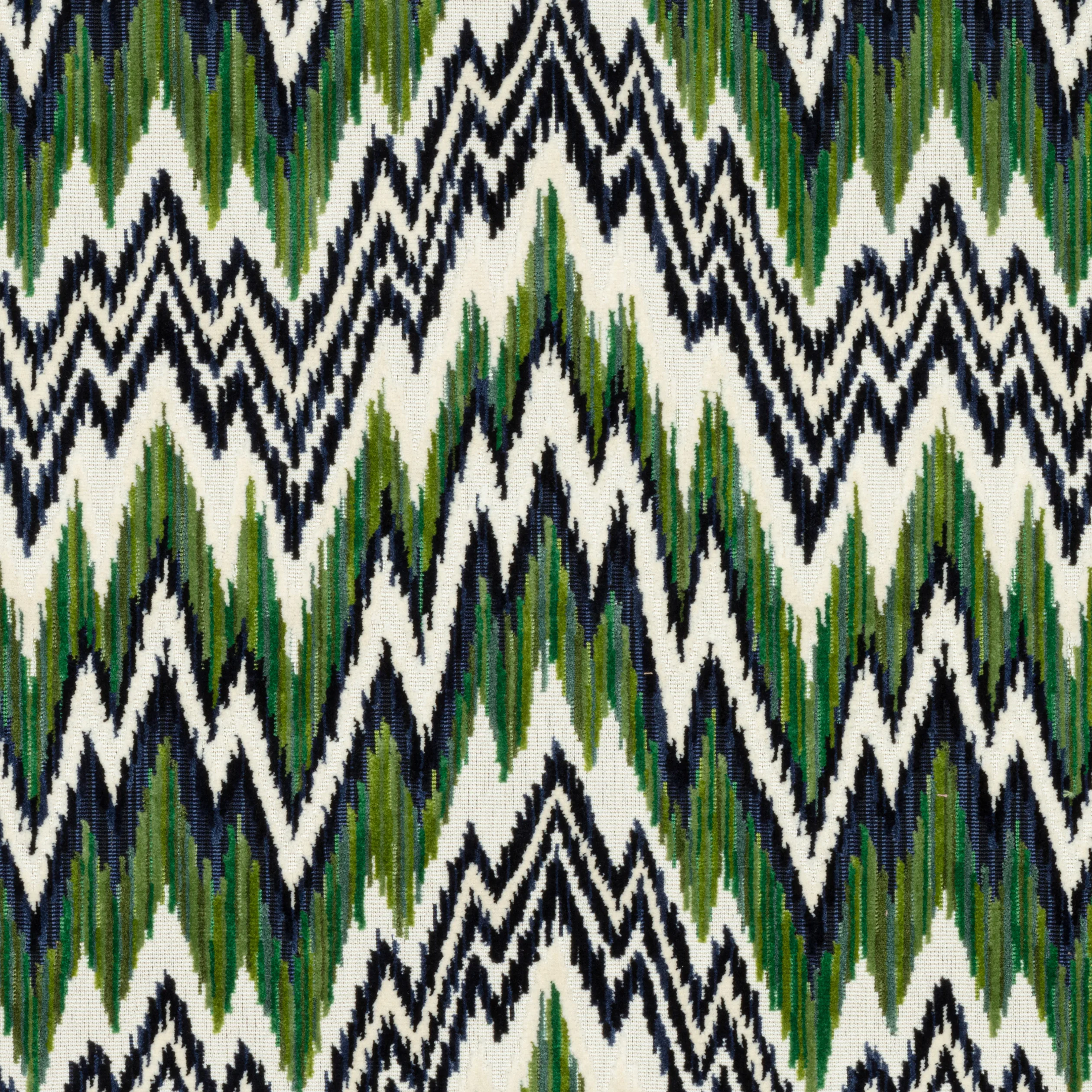 Thibaut Rhythm Velvet in Emerald and Navy (W72817)