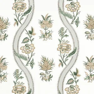 Thibaut Ribbon Floral in Green (F936421)