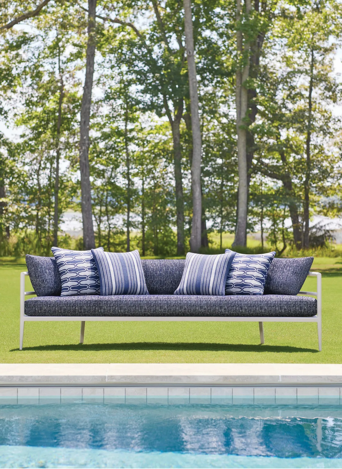 Thibaut Saraband in Navy (W8527)