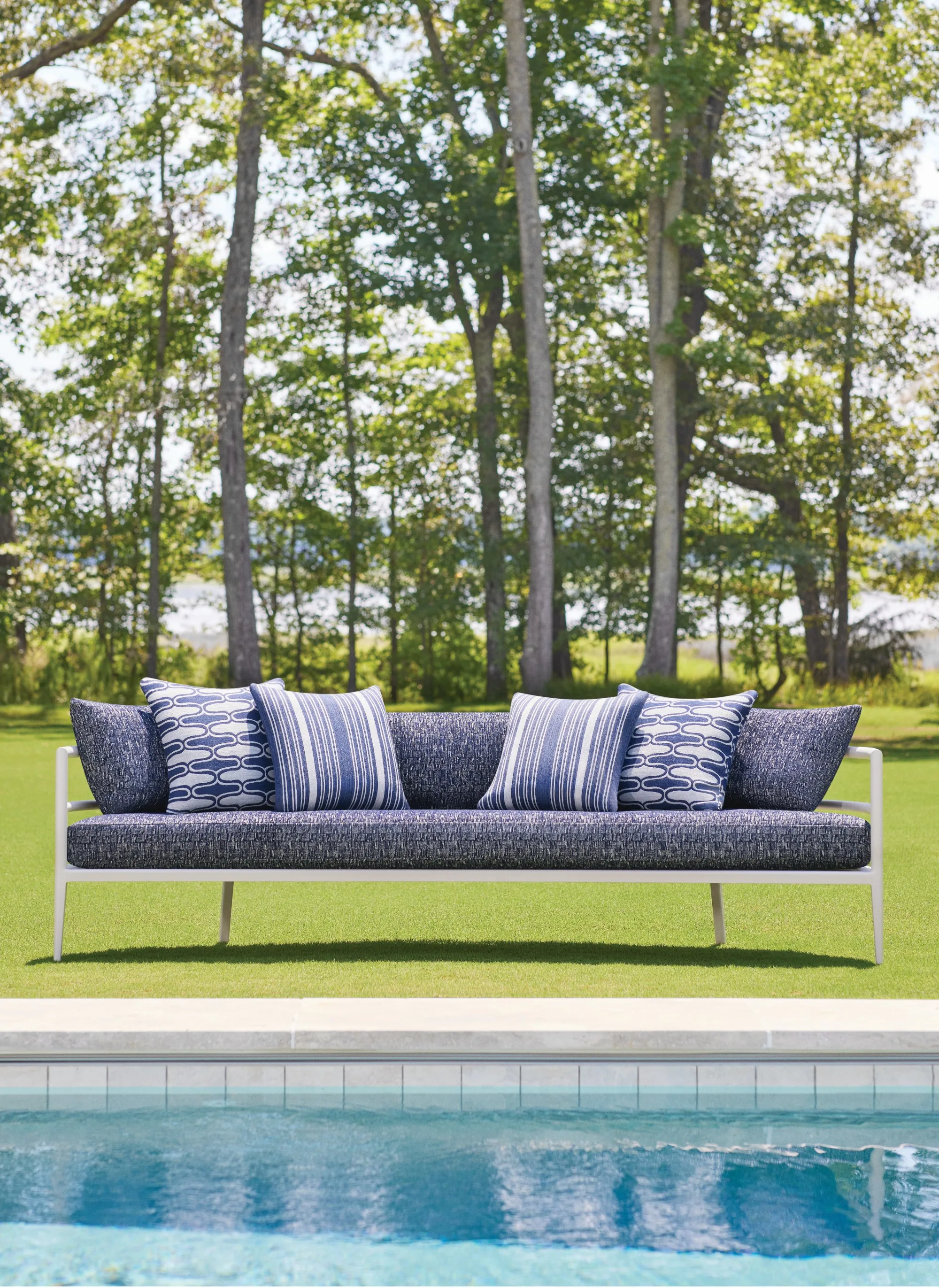 Thibaut Saraband in Navy (W8527)