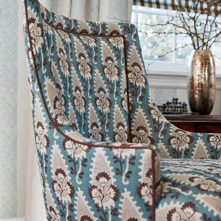 Anna French Saybrook Check in Brown and Slate (AW15154)