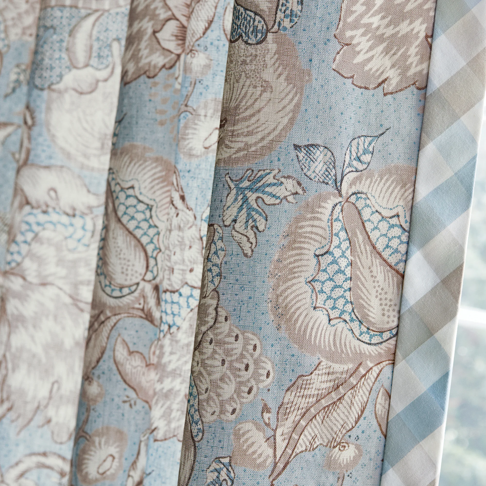 Anna French Saybrook Check in Spa Blue and Beige (AW15151)