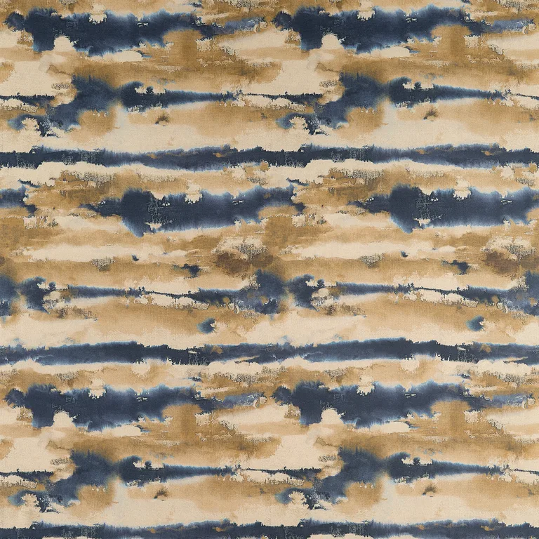 Thibaut Silver Lining in Indigo and Gold (F924419)