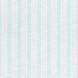 Thibaut Southport Stripe in Seafoam and Grey (W73483)