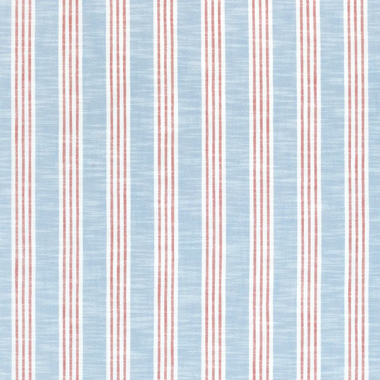 Thibaut Southport Stripe in Sky and Red (W73489)