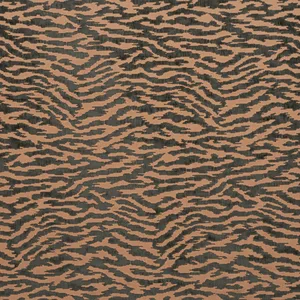 Anna French Tadoba Velvet in Charcoal on Caramel (AW24524)