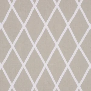 Anna French Tarascon Trellis Applique in White on Natural (AW78709)