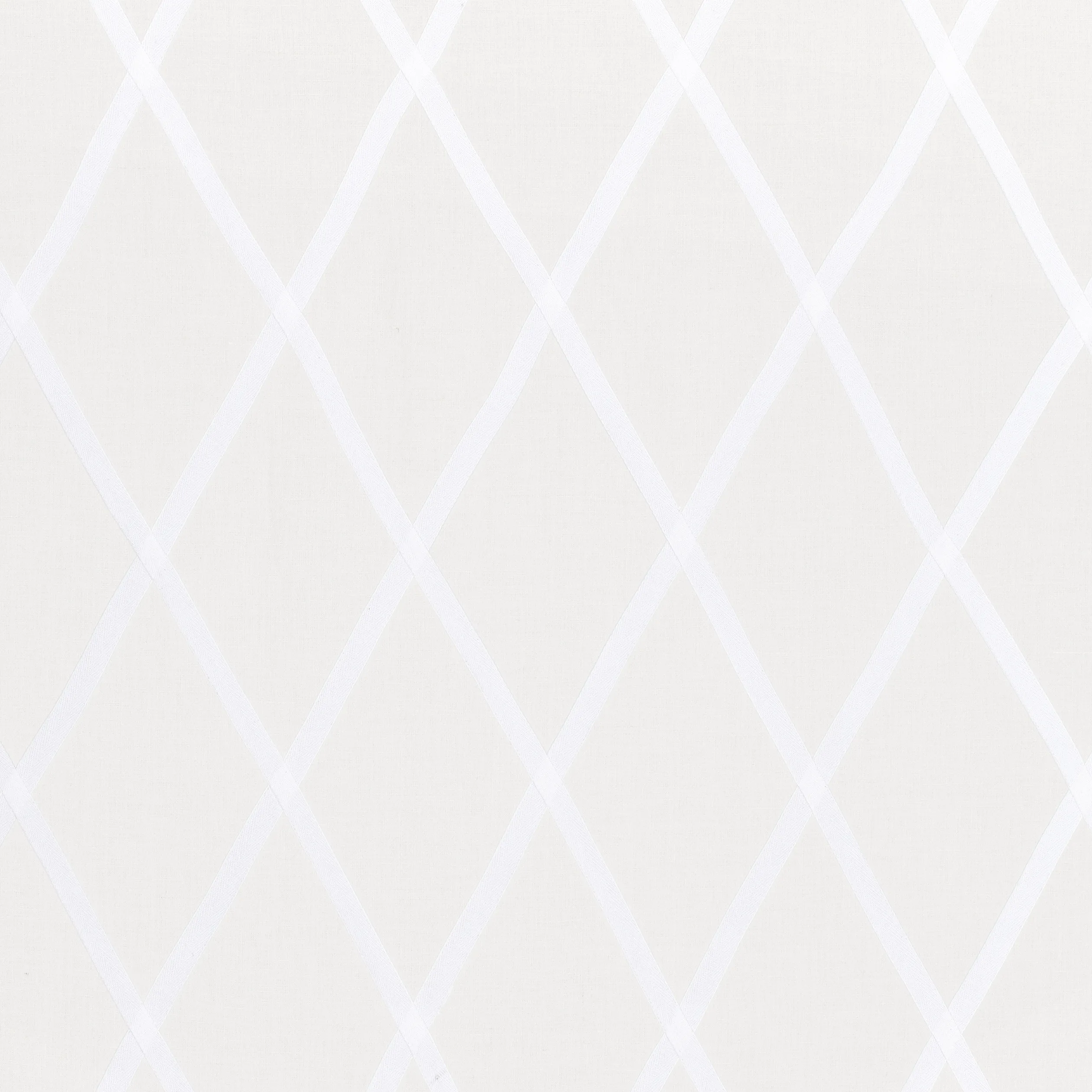 Anna French Tarascon Trellis Applique in White on White (AW78711)