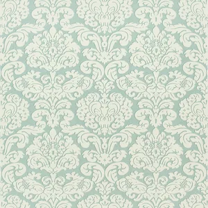 Thibaut Trelawny Damask in Aqua (F914217)