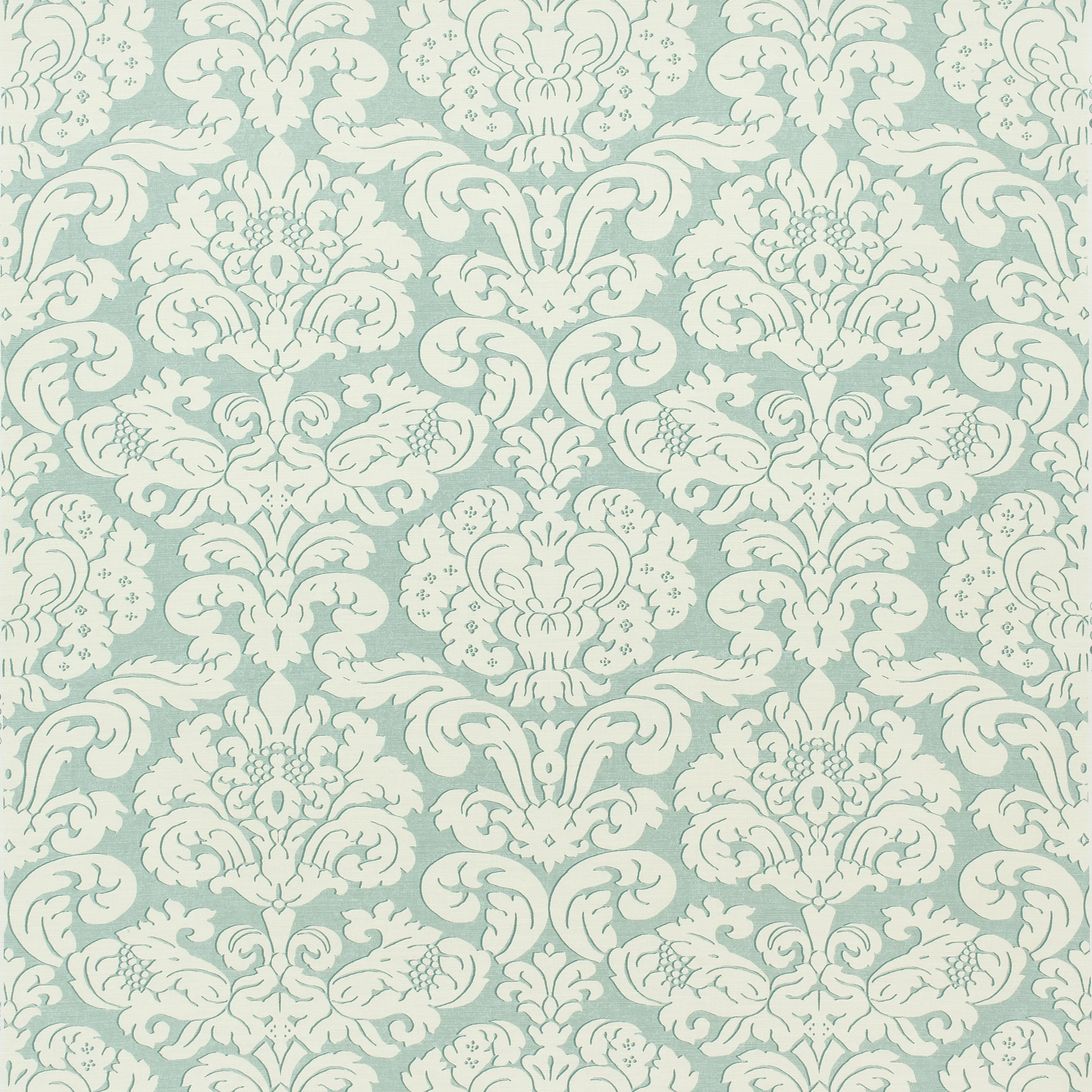 Thibaut Trelawny Damask in Aqua (F914217)