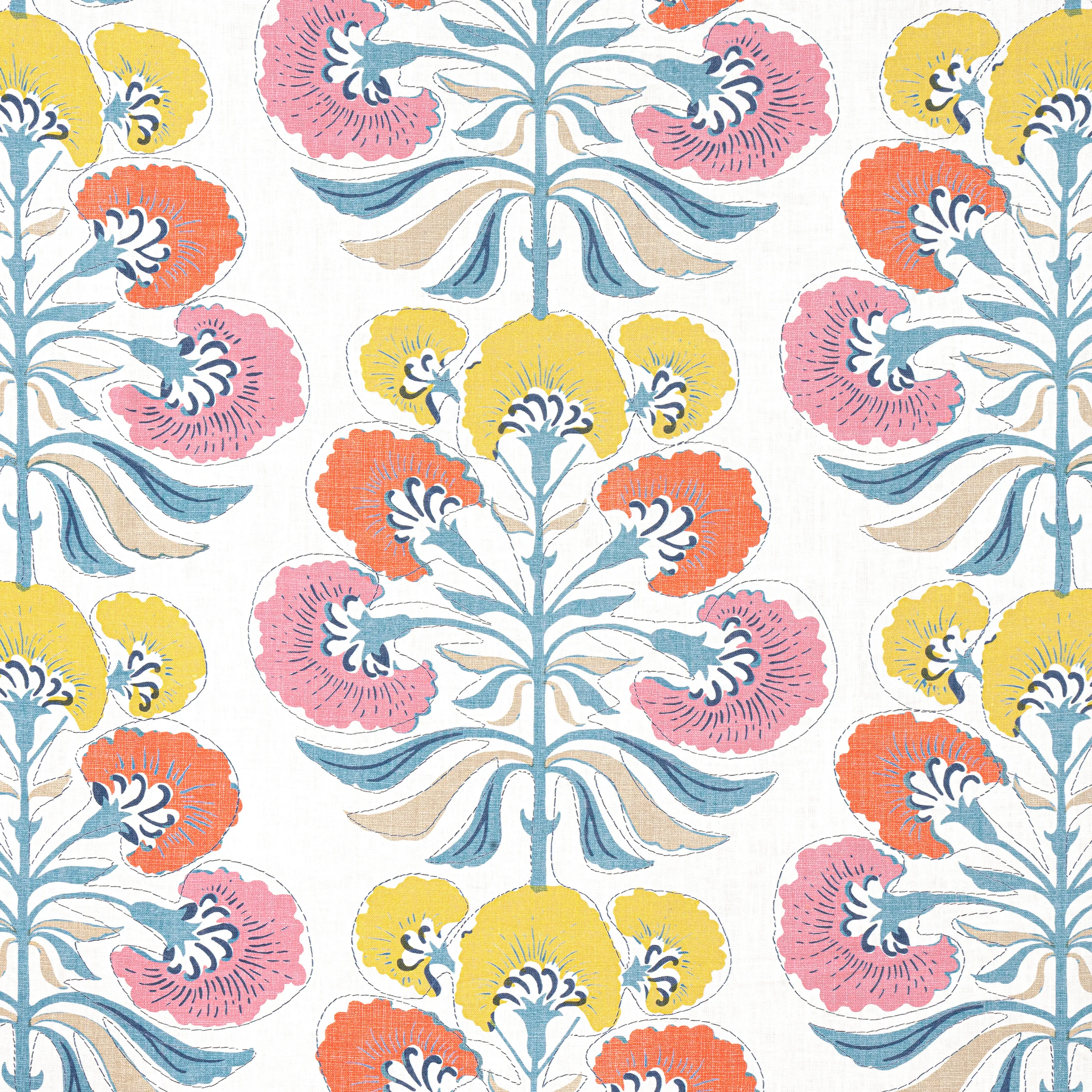 F916212 | Tybee Tree – Coral and Yellow