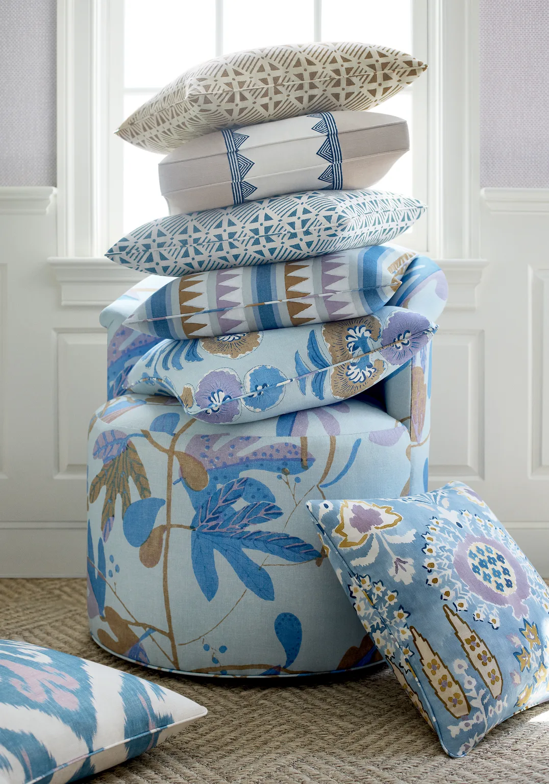 Thibaut Tybee Tree in Lavender and Blue (F916216)
