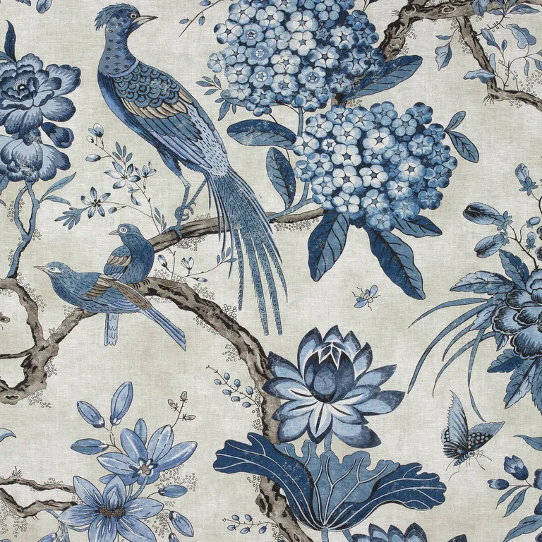 Anna French Villeneuve in Blue on Flax (AF72994)