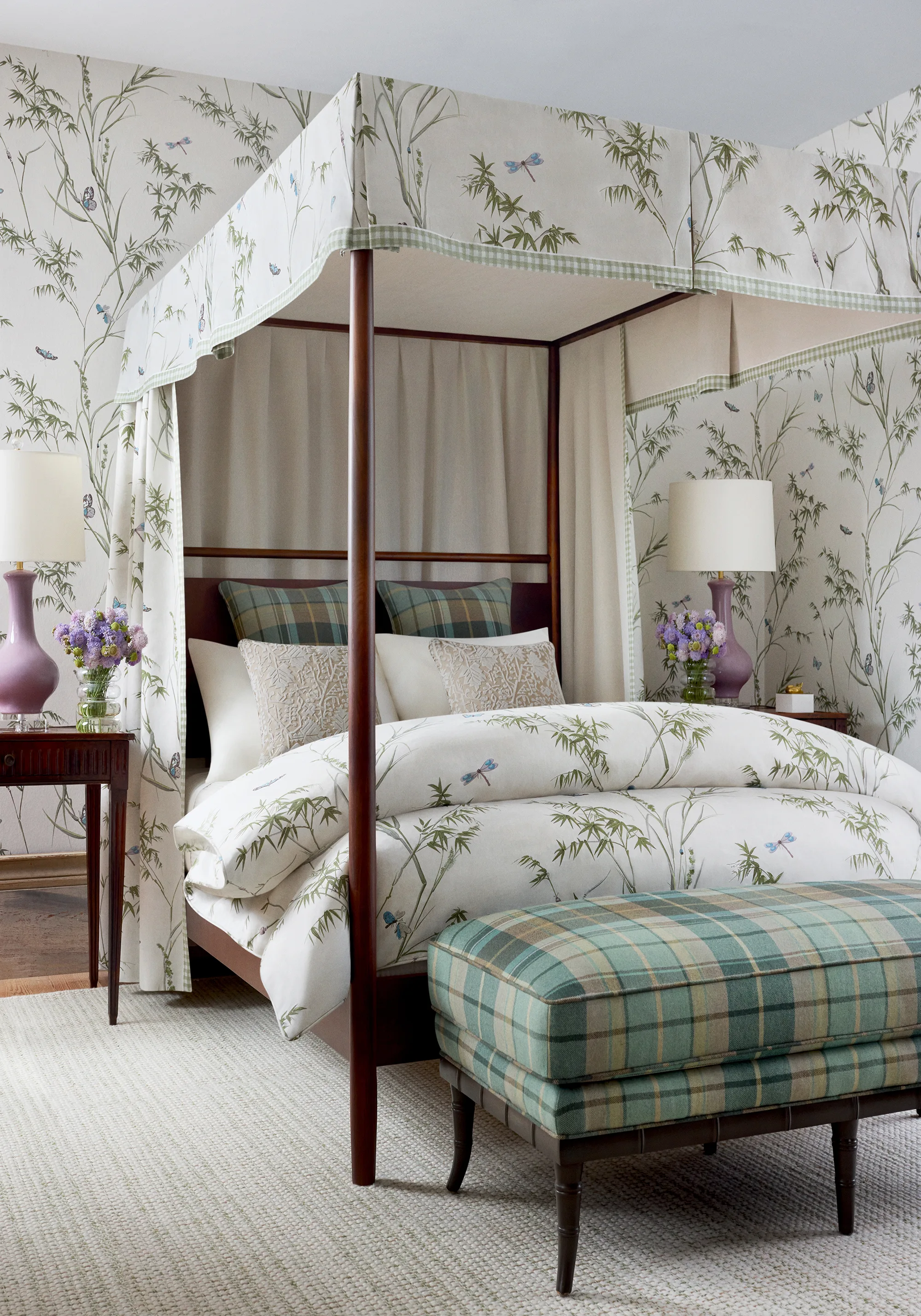 Thibaut Virginia in Beige and Sage (F910526)