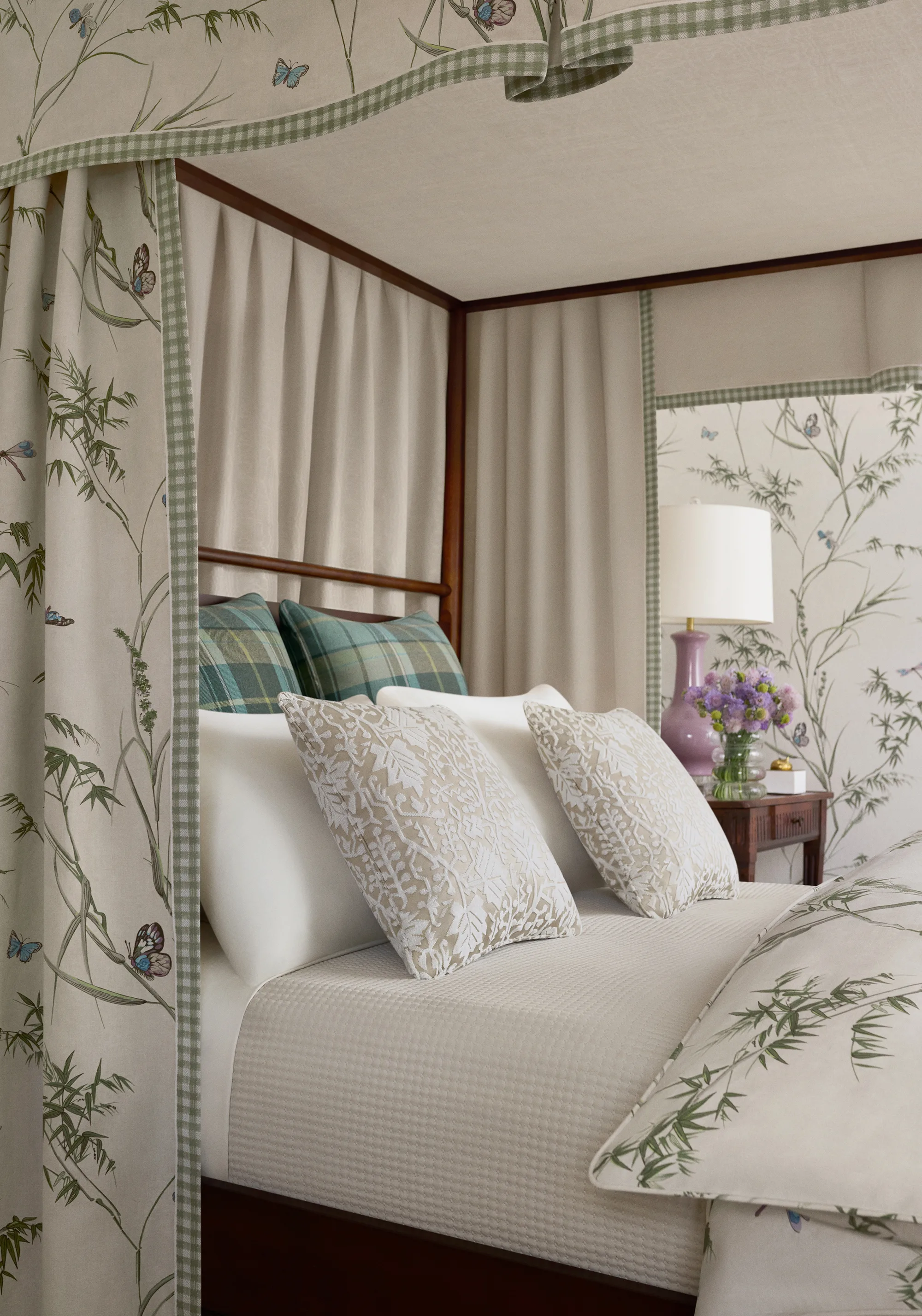 Thibaut Virginia in Beige and Sage (F910526)