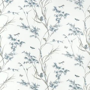 Thibaut Virginia in Cream and Aqua (F910529)