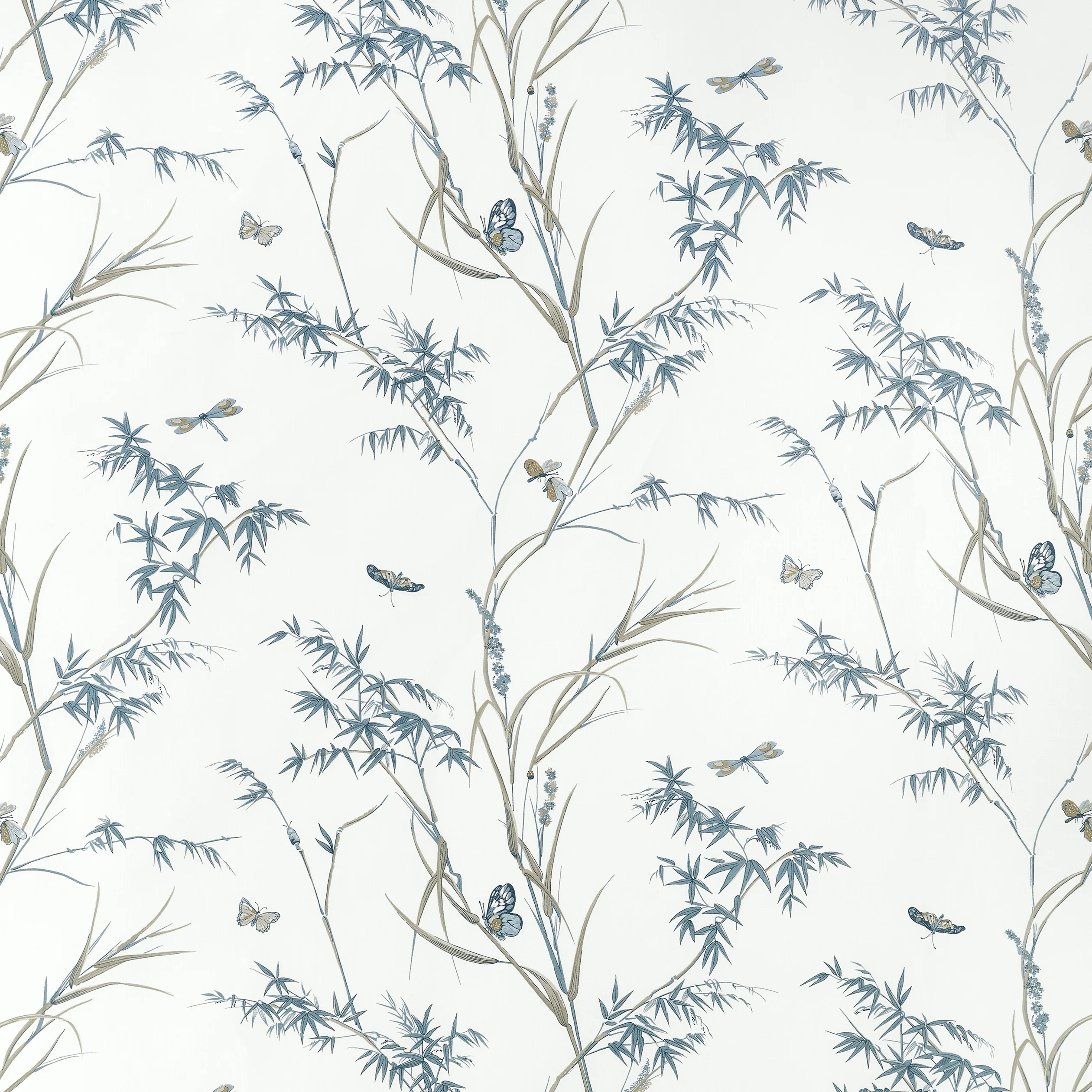 Thibaut Virginia in Cream and Aqua (F910529)
