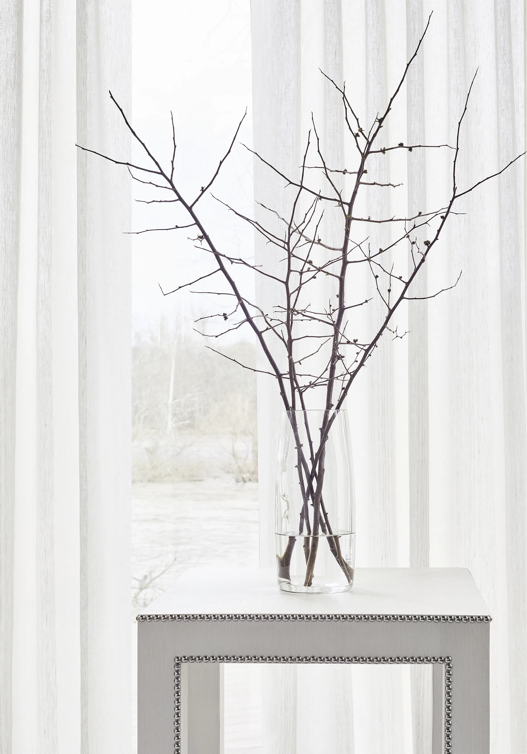 Thibaut Warwick Stripe in Flax (FWW7100)