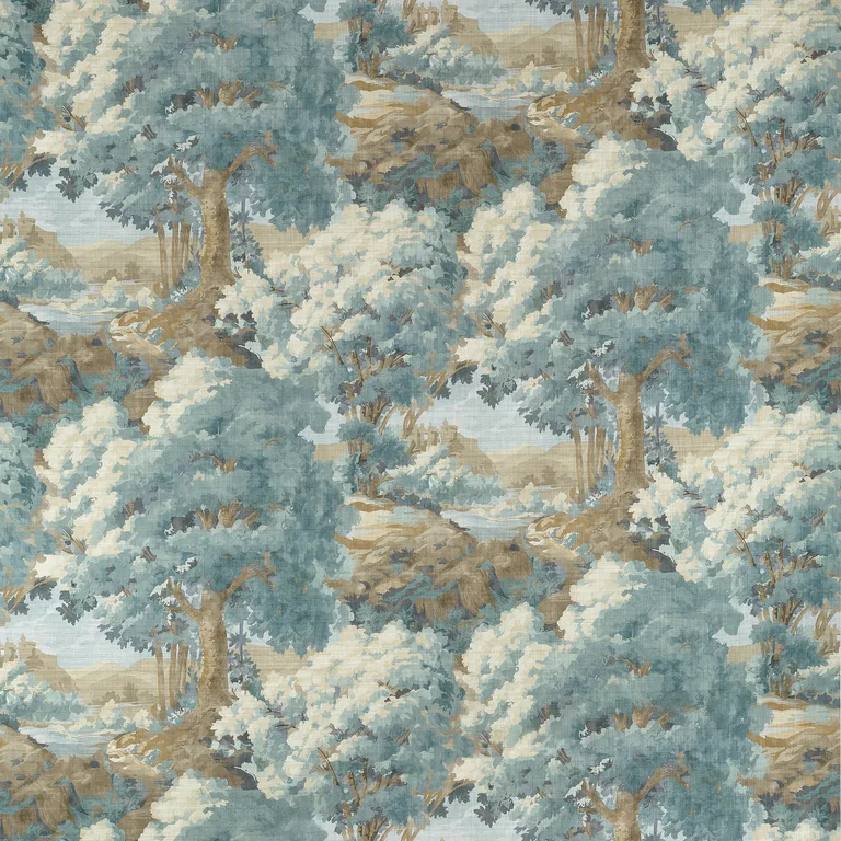 Thibaut Woodland Clearing in Spa Blue (F910547)