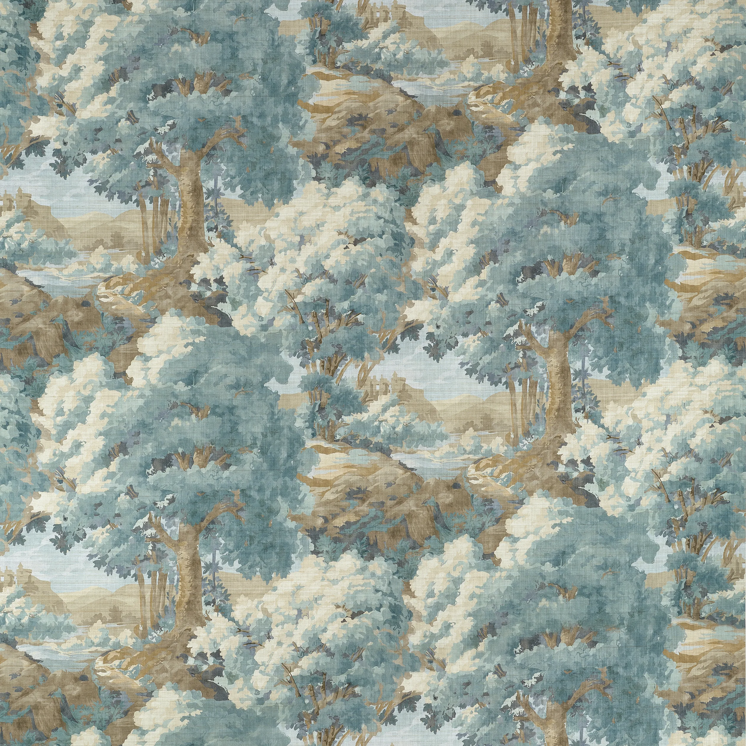 Thibaut Woodland Clearing in Spa Blue (F910547)