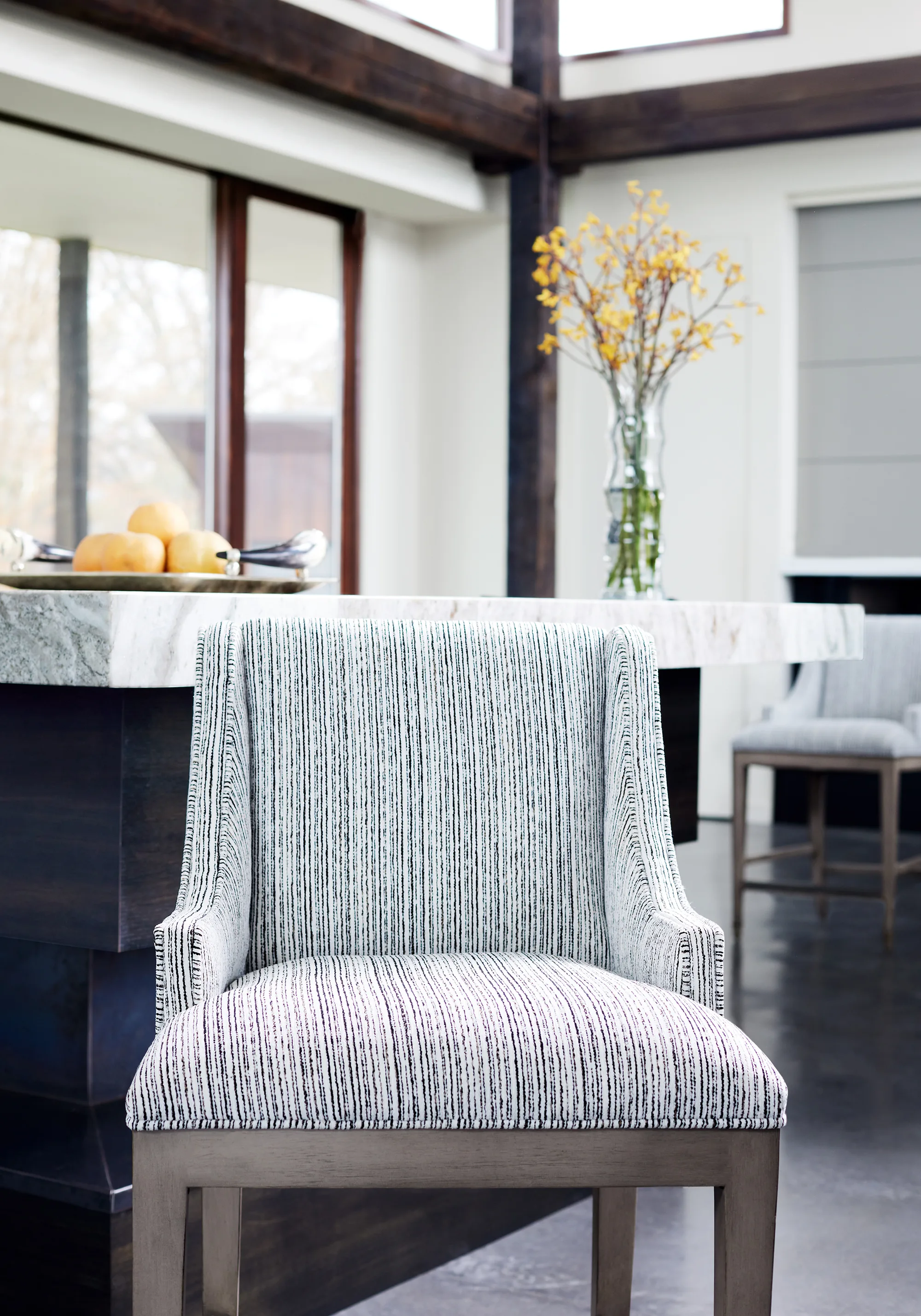 Thibaut Zia Stripe in Ebony (W8807)