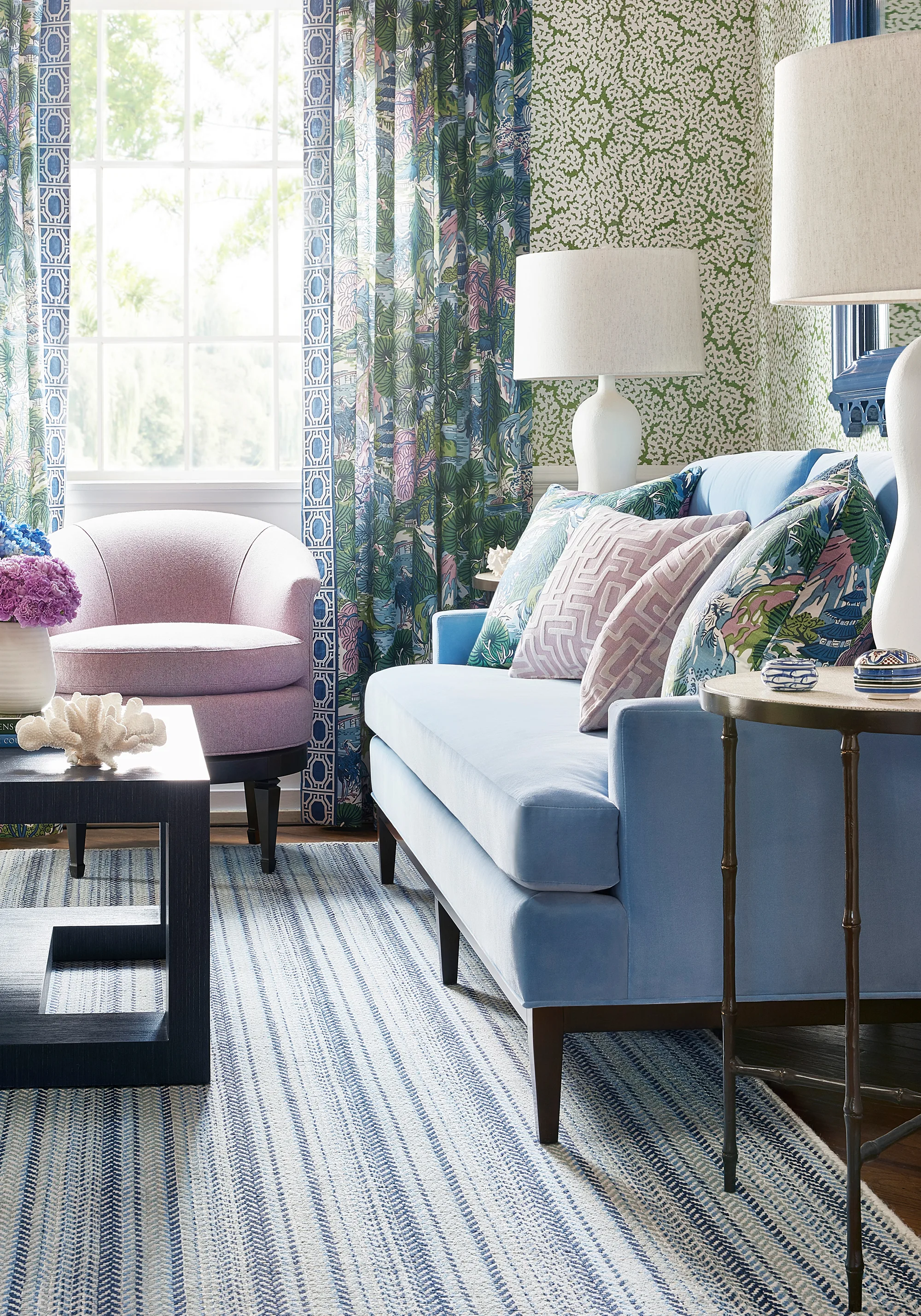 Thibaut Laguna Rug - Custom in Ocean (A011)