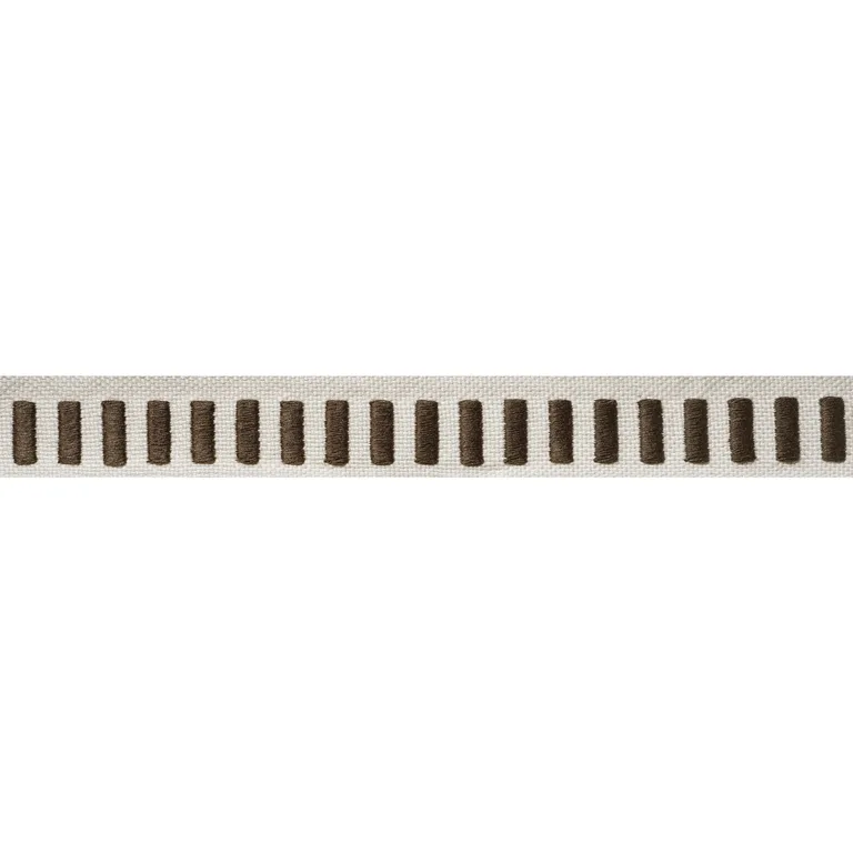 Thibaut Dash Tape in Chocolate on Linen (E12138)