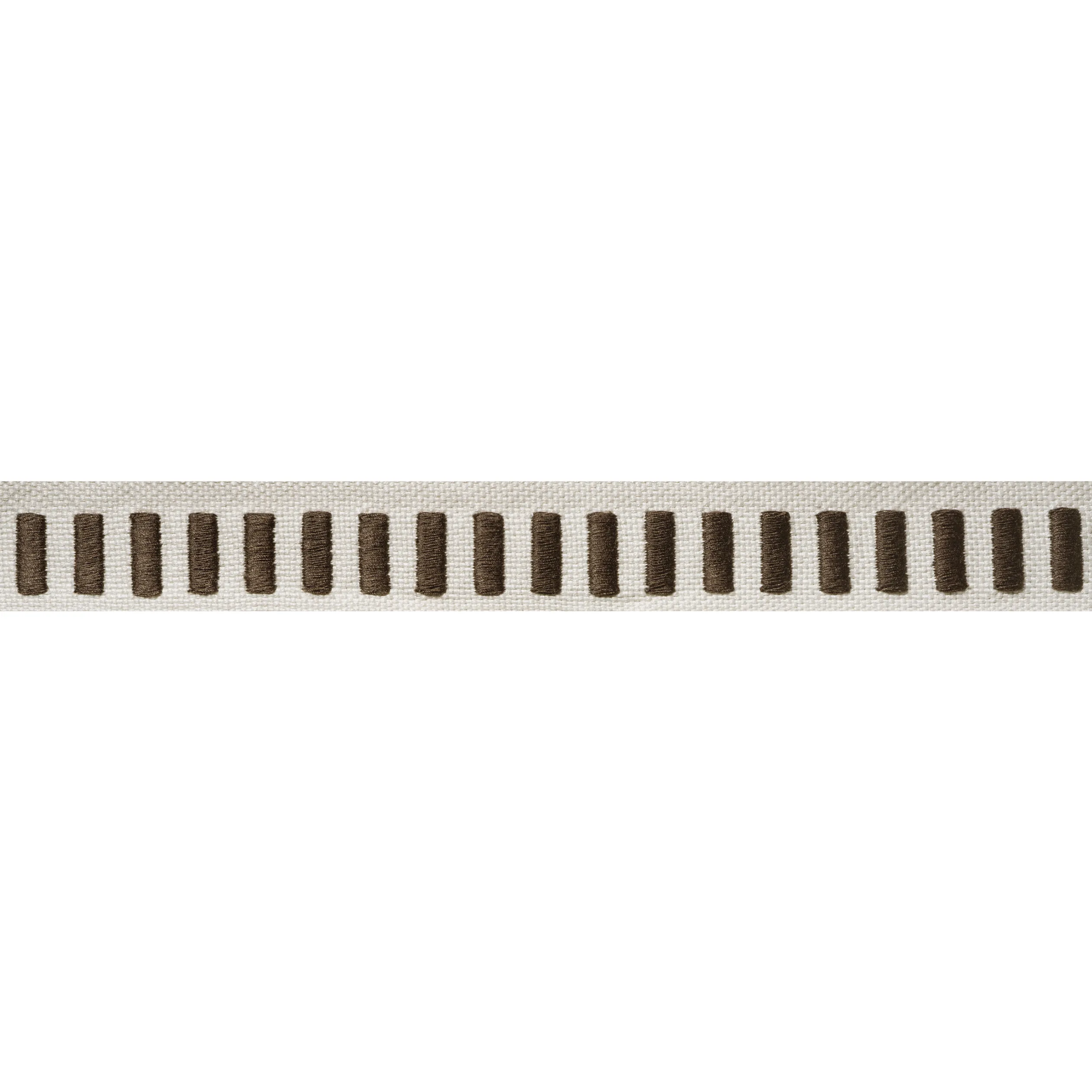 Thibaut Dash Tape in Chocolate on Linen (E12138)