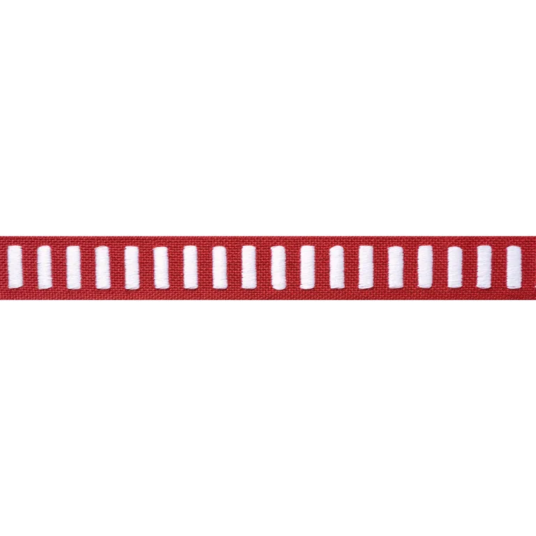 Thibaut Dash Tape in White on Berry (E12127)