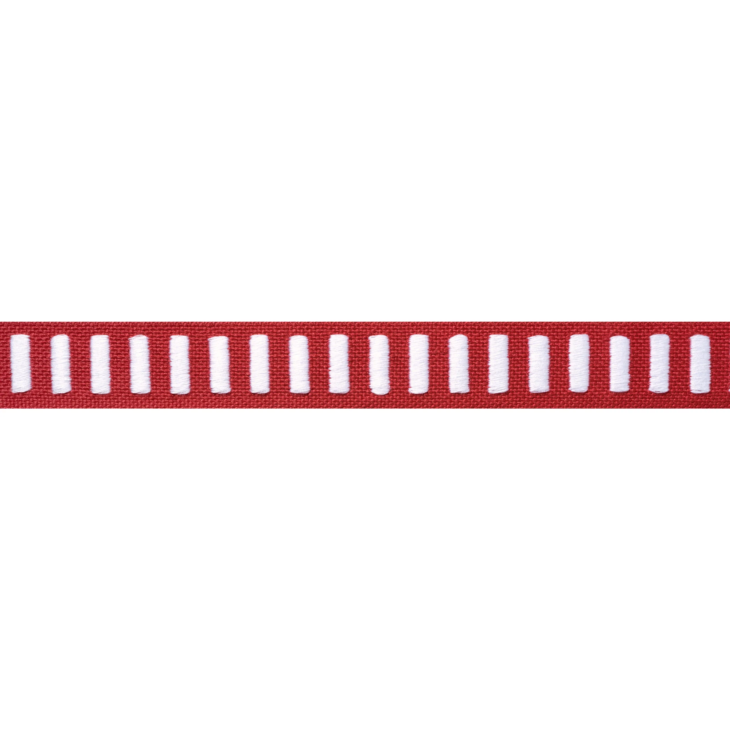 Thibaut Dash Tape in White on Berry (E12127)