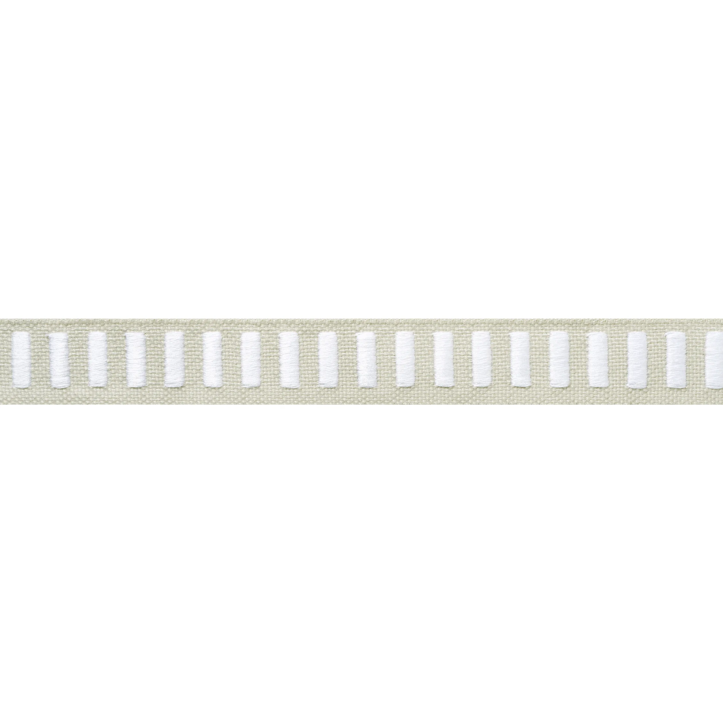 Thibaut Dash Tape in White on Linen (E12135)
