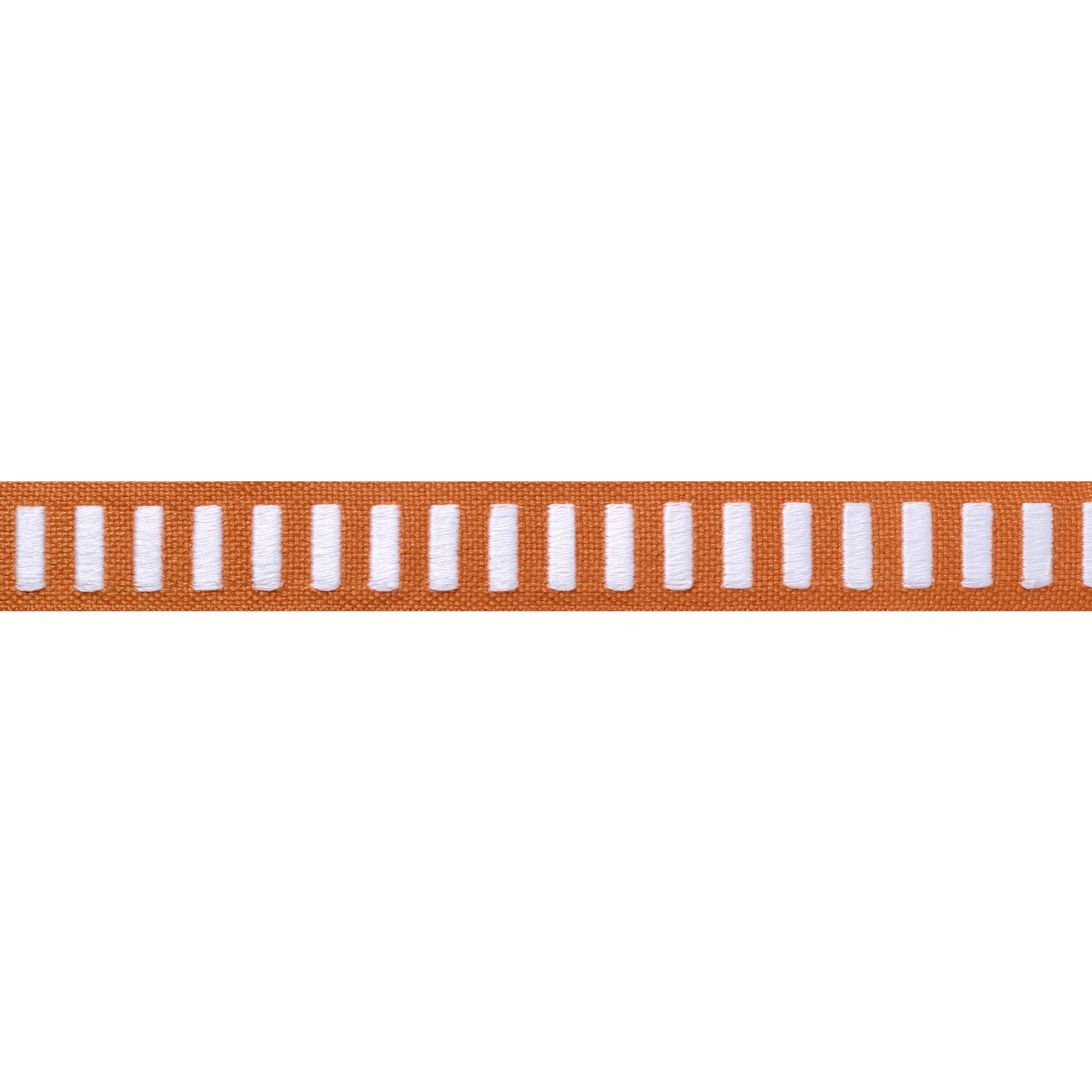 Thibaut Dash Tape in White on Mandarin (E12126)